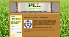 Desktop Screenshot of paradiselittleleague.com